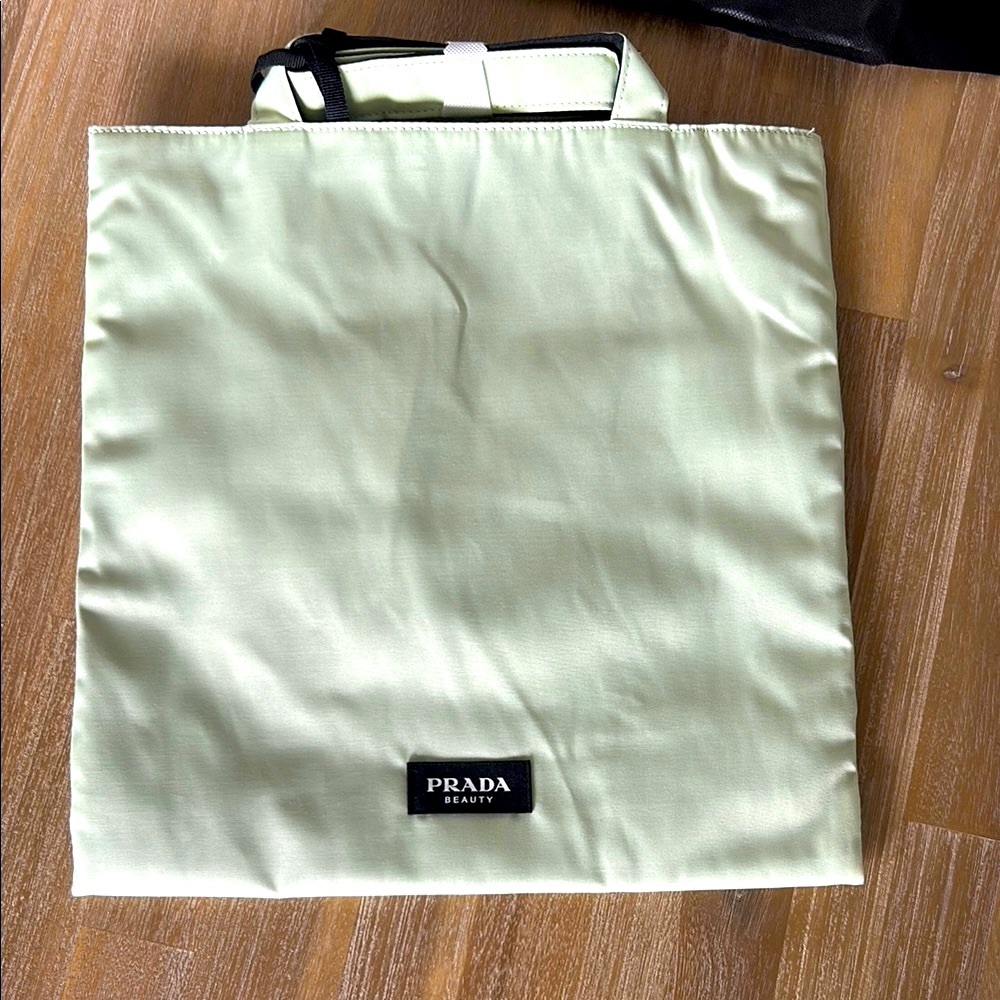 Prada Beauty Light Green Tote Bag